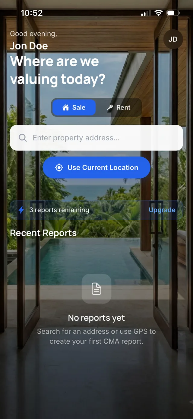 CurbComp App Interface